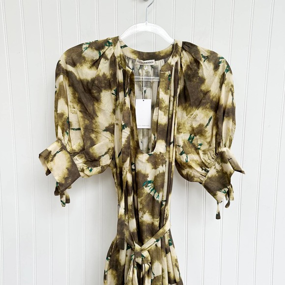 Ulla Johnson Selena Cover Up Dress Olive Midi - Picture 5 of 10